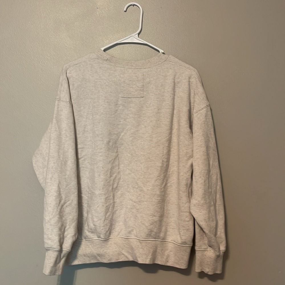American Eagle Women's Fleece Oversized Vintage Crew Neck Sweatshirt - Picture 5 of 6
